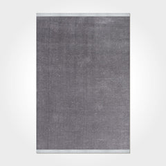 Natural Latex Area Rug – Modern Grey 9 mm Pile Non Slip Floor Covering