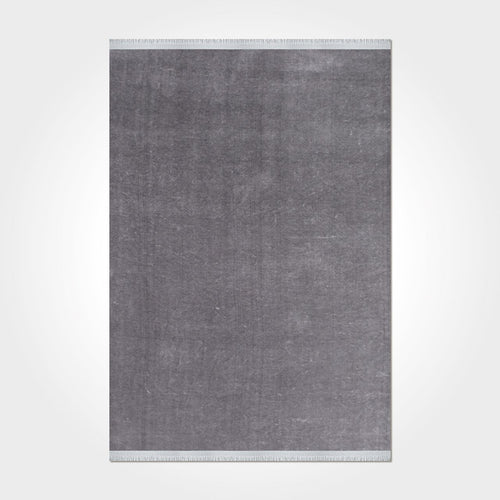 Natural Latex Area Rug – Modern Grey 9 mm Pile Non Slip Floor Covering