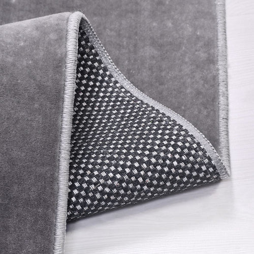 Natural Latex Area Rug – Modern Grey 9 mm Pile Non Slip Floor Covering