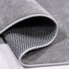 Natural Latex Area Rug – Modern Grey 9 mm Pile Non Slip Floor Covering