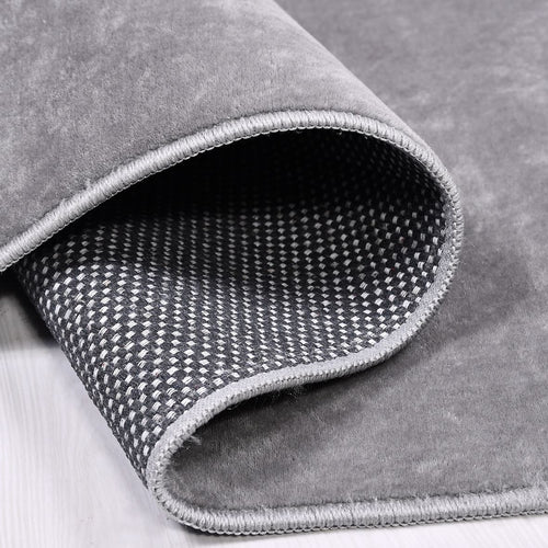 Natural Latex Area Rug – Modern Grey 9 mm Pile Non Slip Floor Covering