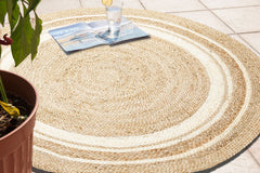 Pettenbach Beige Modern Handmade Jute Rug