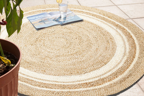 Pettenbach Beige Modern Handmade Jute Rug