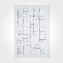 Striped Chenille Area Rug – Washable Non Slip Rug with Cotton & Polyester Yarn