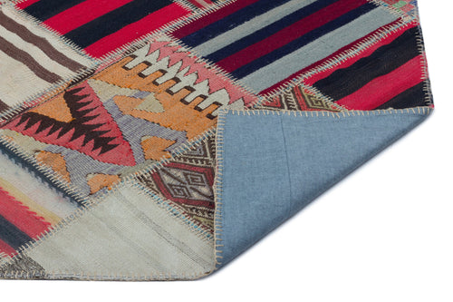 Teselya Beige Vintage Wool Handmade Area Rug 5'5" x 7'11"