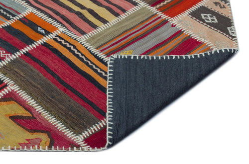 Teselya 25329 Red Vintage Wool Handmade Area Rug 5'2" x 7'10"