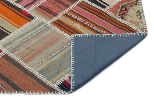 Teselya 25338 Red Vintage Wool Handmade Area Rug 5'2" x 7'10"