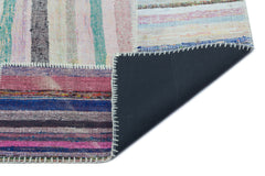 Teselya 25356 Multy Striped Wool Handmade Area Rug 5'2" x 7'3"