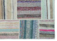 Teselya 25356 Multy Striped Wool Handmade Area Rug 5'2" x 7'3"