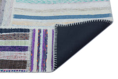 Teselya 25398 Multy Striped Wool Handmade Area Rug 5'3" x 7'5"