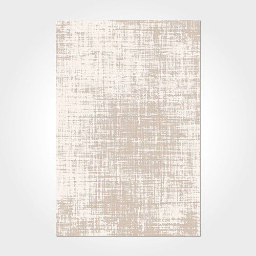 Cream Striped Area Rug – Washable Non Slip Flatweave Chenille Cotton Runner