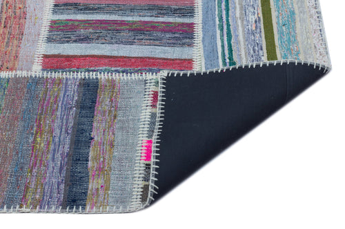 Teselya 25406 Multy Striped Wool Handmade Area Rug 5'3" x 7'5"