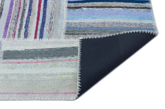 Teselya 25408 Multy Striped Wool Handmade Area Rug 5'3" x 7'5"