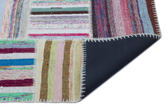 Teselya 25412 Multy Striped Wool Handmade Area Rug 5'3" x 7'5"