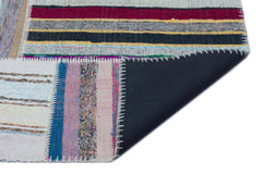 Teselya 25414 Multy Striped Wool Handmade Area Rug 5'3" x 7'5"