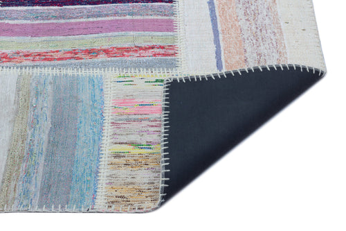 Teselya 25418 Multy Striped Wool Handmade Area Rug 5'3" x 7'5"