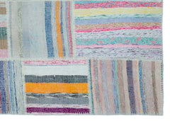 Teselya 25418 Multy Striped Wool Handmade Area Rug 5'3" x 7'5"