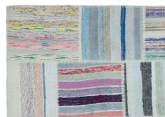 Teselya 25418 Multy Striped Wool Handmade Area Rug 5'3" x 7'5"