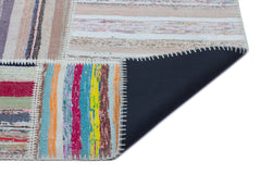 Teselya 25419 Multy Striped Wool Handmade Area Rug 5'3" x 7'5"