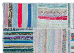 Teselya 25426 Multy Striped Wool Handmade Area Rug 5'3" x 7'5"