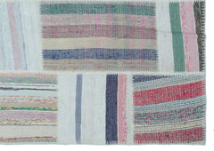Teselya 25427 Multy Striped Wool Handmade Area Rug 5'3" x 7'5"