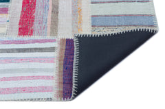 Teselya 25430 Multy Striped Wool Handmade Area Rug 5'3" x 7'5"