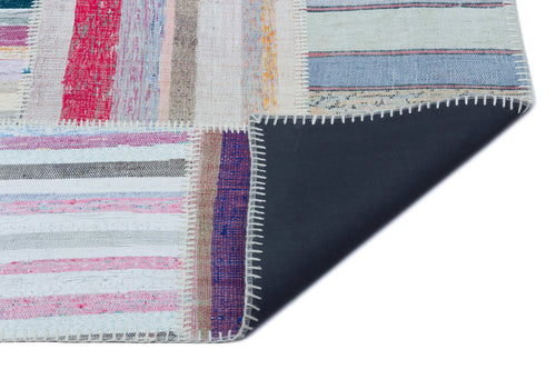 Teselya 25430 Multy Striped Wool Handmade Area Rug 5'3" x 7'5"