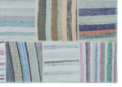Teselya 25430 Multy Striped Wool Handmade Area Rug 5'3" x 7'5"
