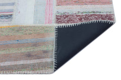 Teselya 25433 Multy Striped Wool Handmade Area Rug 5'3" x 7'5"