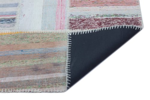 Teselya 25433 Multy Striped Wool Handmade Area Rug 5'3" x 7'5"