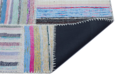 Teselya 25434 Multy Striped Wool Handmade Area Rug 5'3" x 7'6"