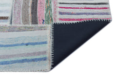 Teselya 25437 Multy Striped Wool Handmade Area Rug 5'3" x 7'6"