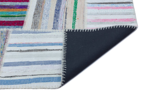 Teselya 25438 Multy Striped Wool Handmade Area Rug 5'3" x 7'5"