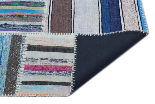 Teselya 25452 Multy Striped Wool Handmade Area Rug 5'3" x 7'5"