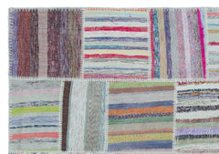 Teselya 25459 Multy Striped Wool Handmade Area Rug 5'3" x 7'5"