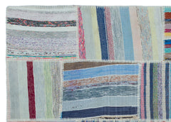 Teselya 25461 Multy Striped Wool Handmade Area Rug 5'3" x 7'5"
