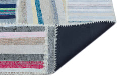 Teselya 25471 Multy Striped Wool Handmade Area Rug 5'3" x 7'5"