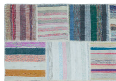 Teselya 25472 Multy Striped Wool Handmade Area Rug 5'3" x 7'6"