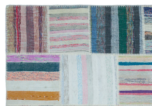 Teselya 25472 Multy Striped Wool Handmade Area Rug 5'3" x 7'6"