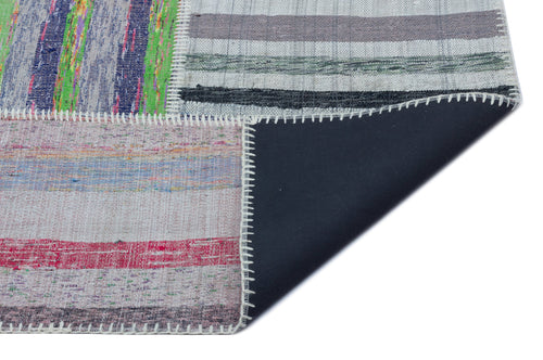 Teselya 25473 Multy Striped Wool Handmade Area Rug 5'3" x 7'5"