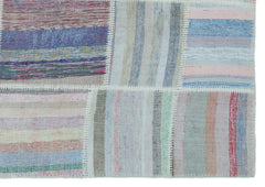 Teselya 25475 Multy Striped Wool Handmade Area Rug 5'3" x 7'5"
