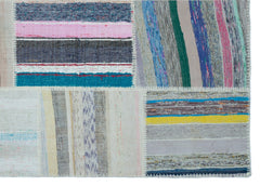 Teselya 25476 Multy Striped Wool Handmade Area Rug 5'3" x 7'5"