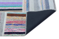 Teselya 25477 Multy Striped Wool Handmade Area Rug 5'3" x 7'5"