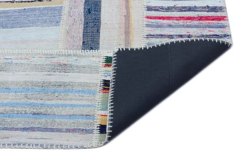 Teselya 25482 Multy Striped Wool Handmade Area Rug 5'3" x 7'5"