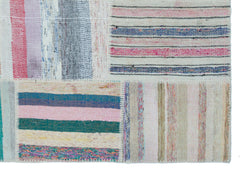 Teselya 25483 Multy Striped Wool Handmade Area Rug 5'3" x 7'5"