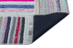 Teselya 25488 Multy Striped Wool Handmade Area Rug 5'3" x 7'5"