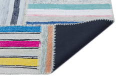 Teselya 25499 Multy Striped Wool Handmade Area Rug 5'3" x 7'5"