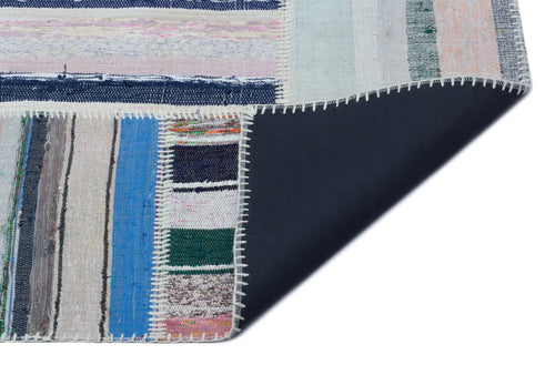 Teselya 25502 Multy Striped Wool Handmade Area Rug 5'3" x 7'5"