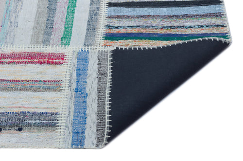 Teselya 25505 Multy Striped Wool Handmade Area Rug 5'3" x 7'5"