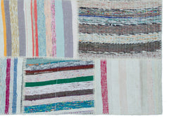 Teselya 25507 Multy Striped Wool Handmade Area Rug 5'3" x 7'5"